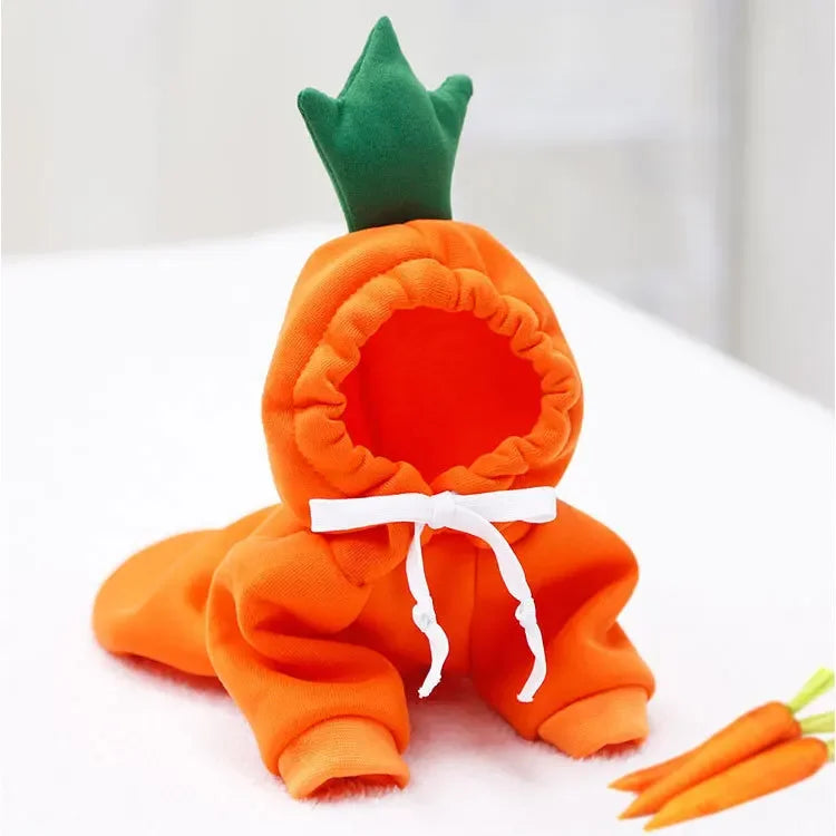 Warm Fleece pet costume; Dogs, cats Clothes Apple, Banana, Carrot, Fruit.