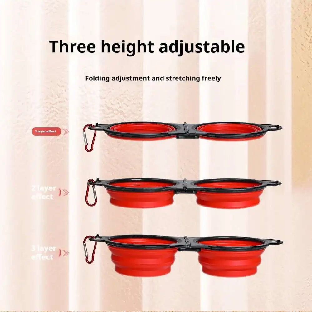 2 in 1 Collapsible Dog Travel Bowl