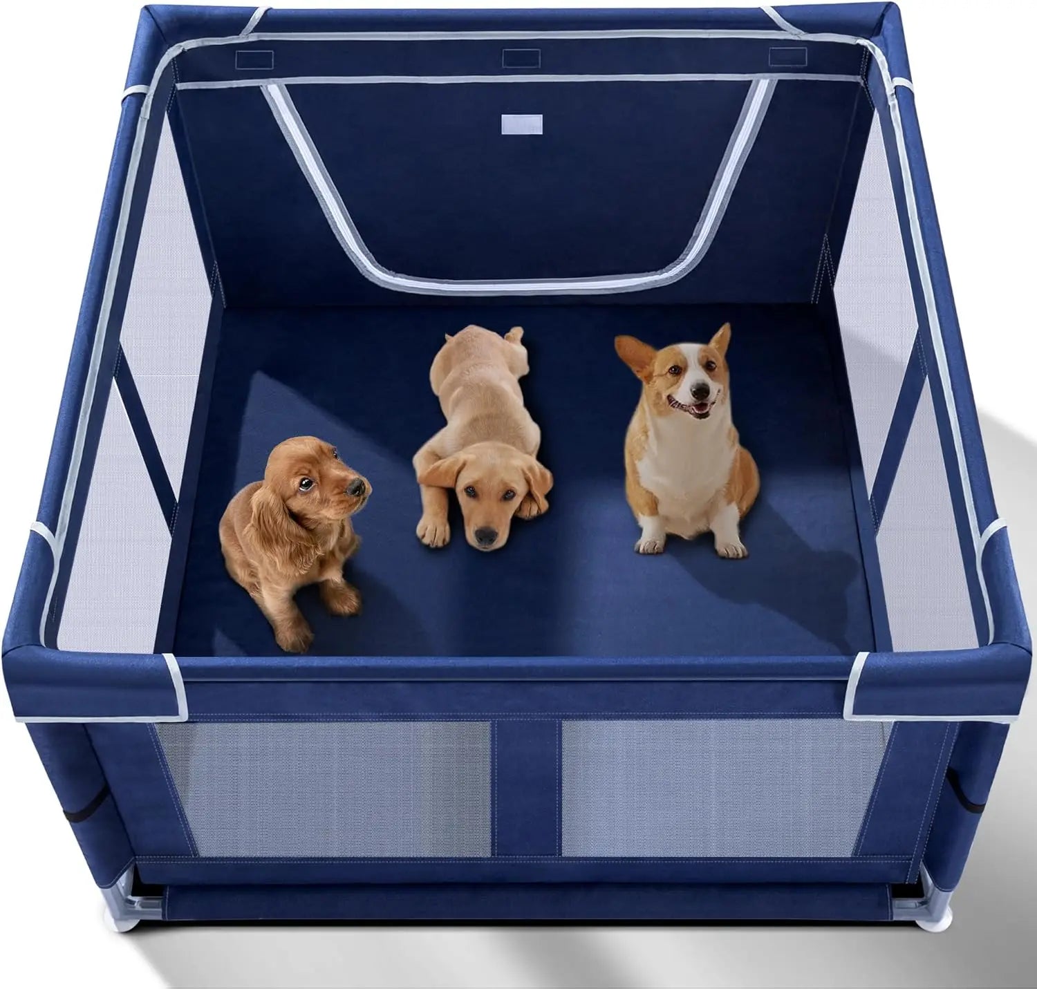 Indoor Dog Playpen with Gate, 42x42x25