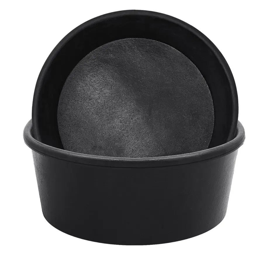 4 Pcs Rubber Livestock Feeder Pans