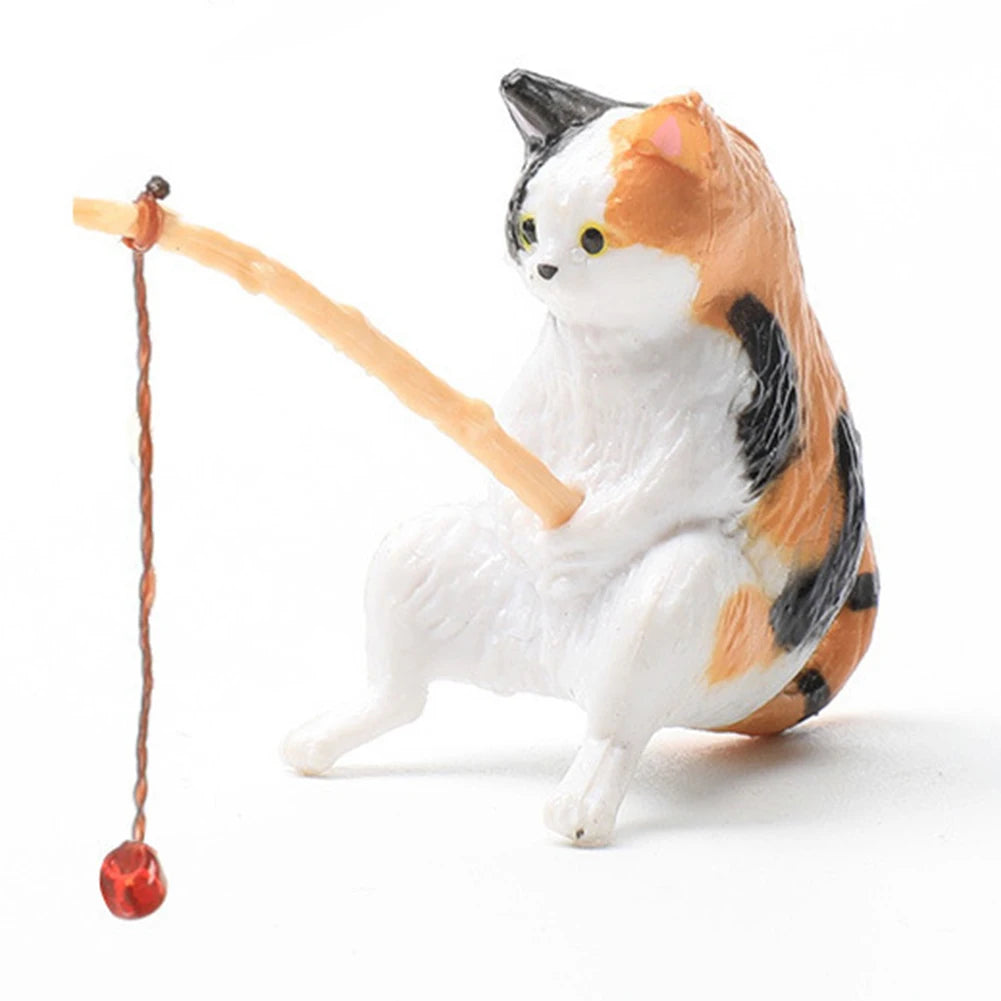 Fish Tank Kitten Fishing Ornament