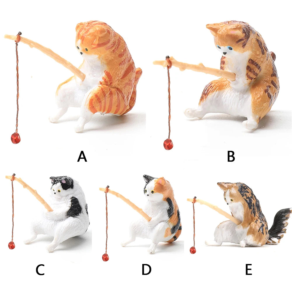 Fish Tank Kitten Fishing Ornament