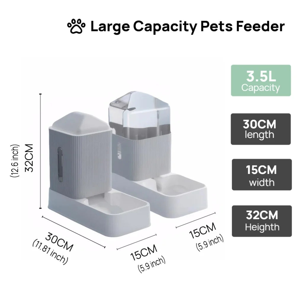 3.5L Large All in One Gravity Pet Feeding Set