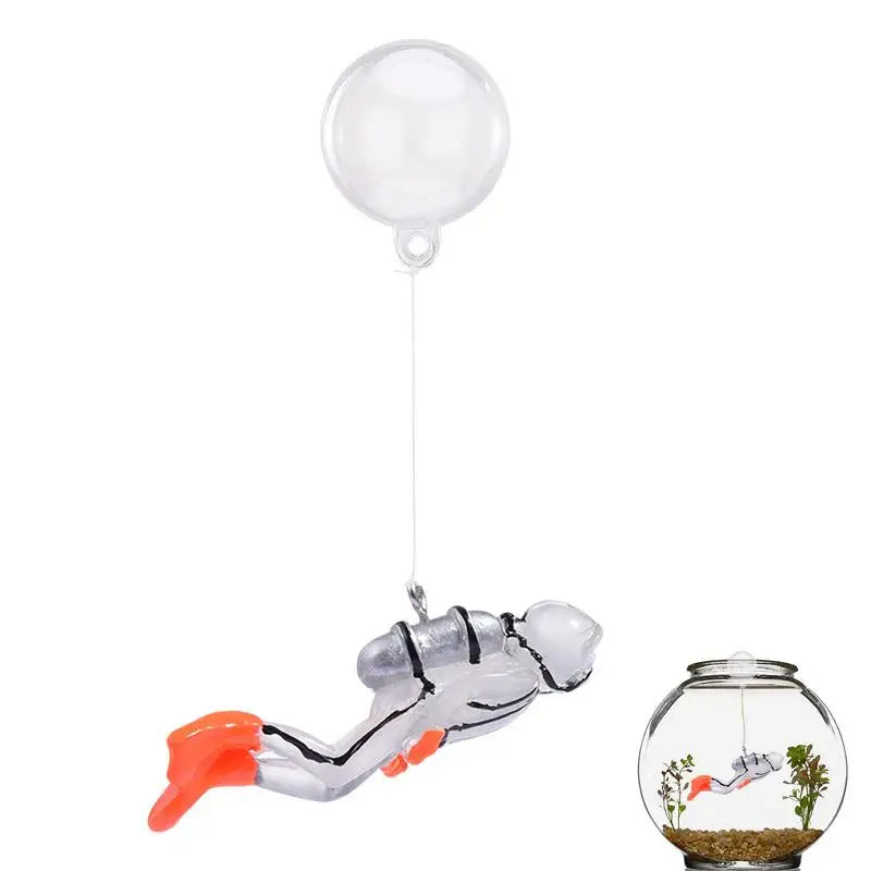 Floating Aquarium Diver Decorations