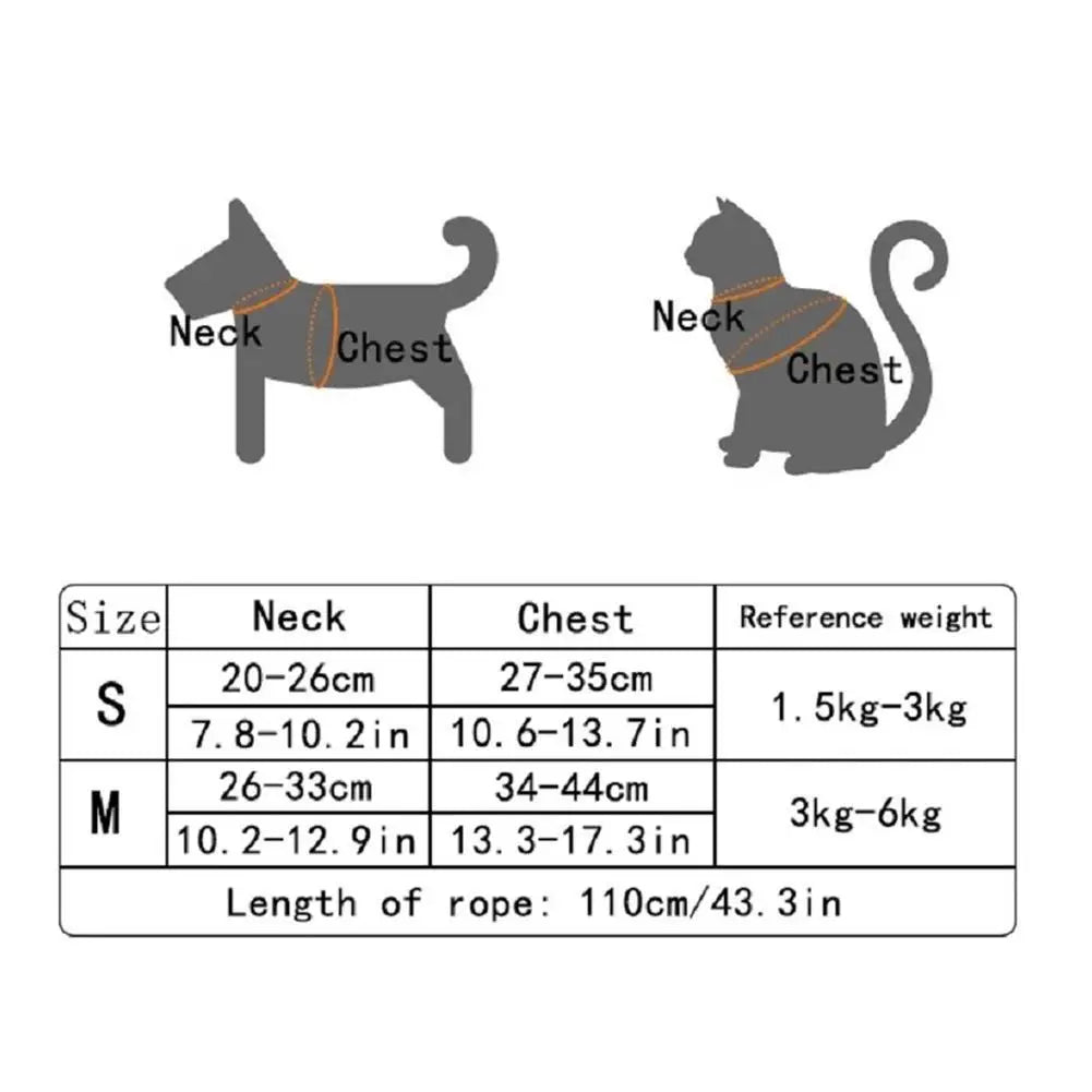 Lovely Small Pet Vest Dog Leash